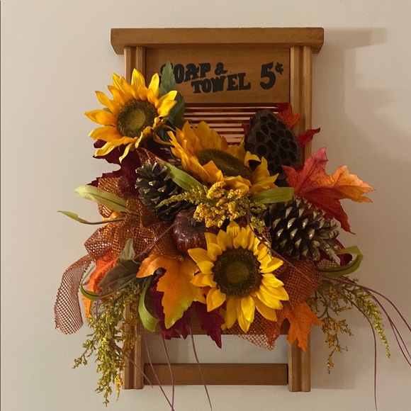 None Other - Rustic fall Sunflower Wall Decor
